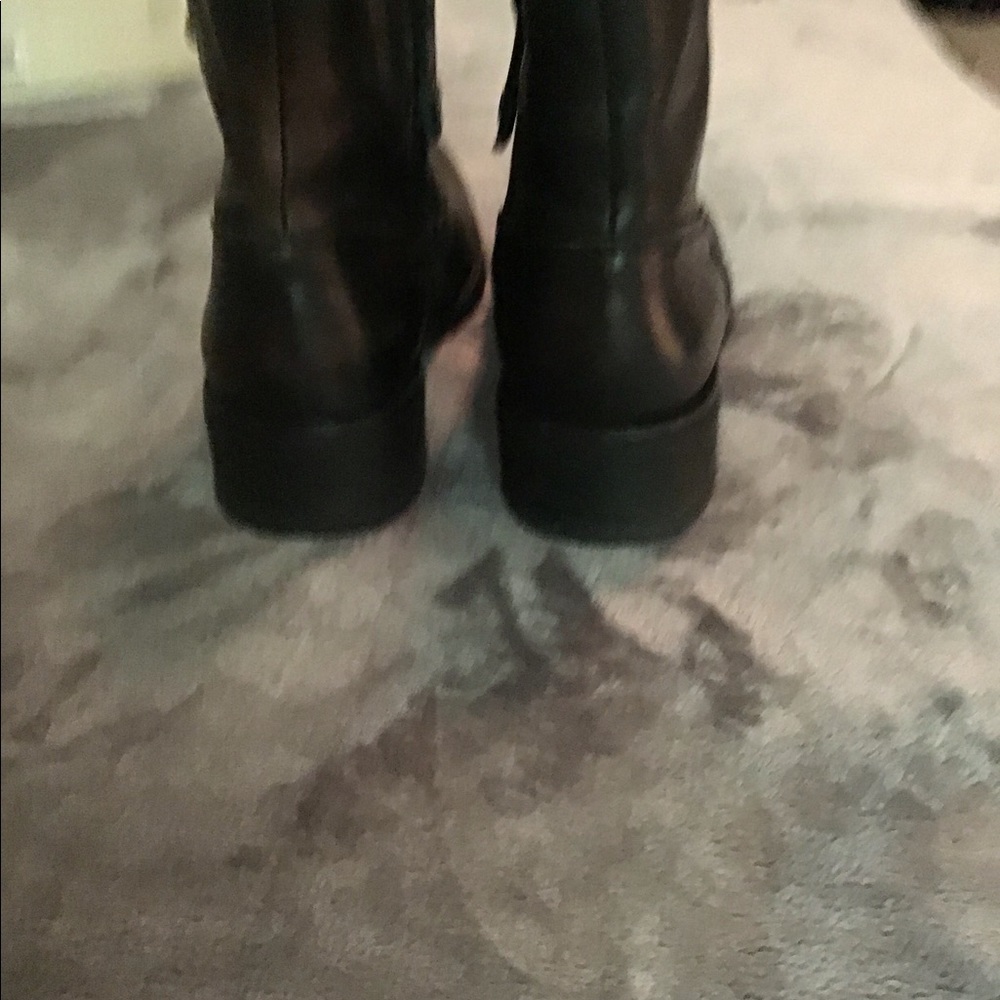 Diesel Dark Brown Leather Short Booties - Size 40 - Picture 5 of 8